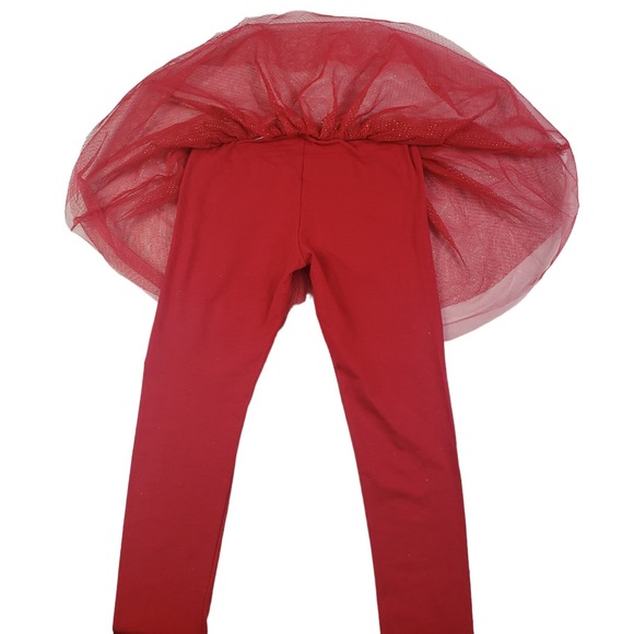 Girl's Sequin Graphic T-Shirt‎ & legging Two Piece Set Size 5  Red white New - Picture 13 of 16